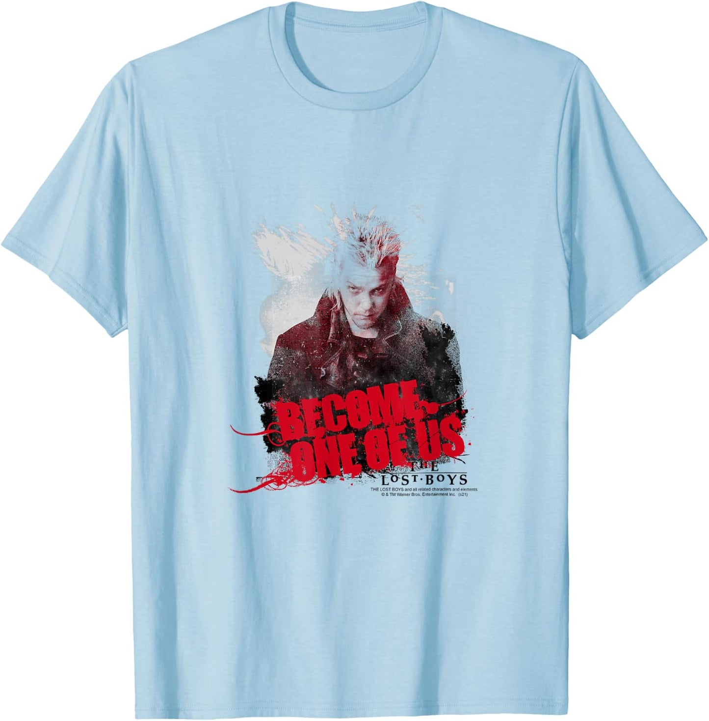 The Lost Boys Become One of Us Retro Horror Movie T-Shirt - T-Shirt | Light Blue