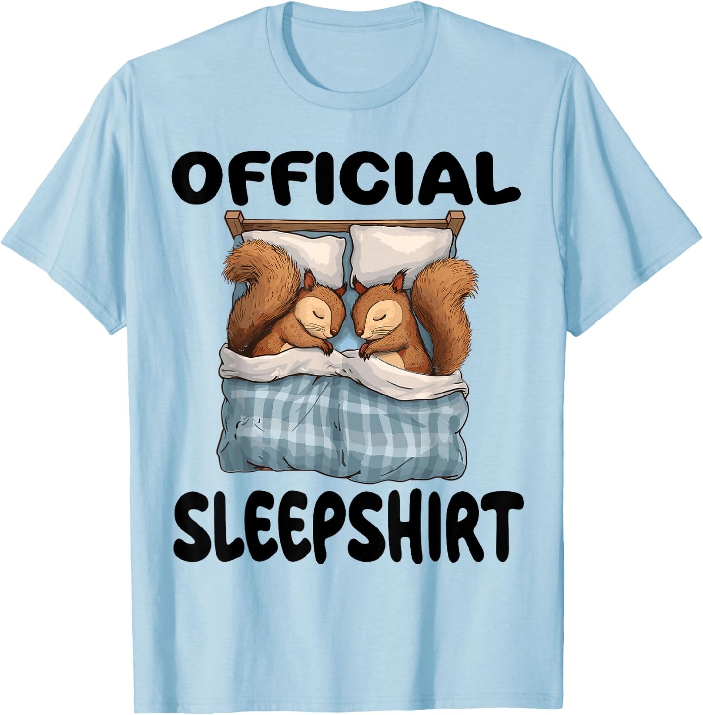 Squirrel Official Sleepshirt Pajamas Nightgown T-Shirt - T-Shirt | Light Blue