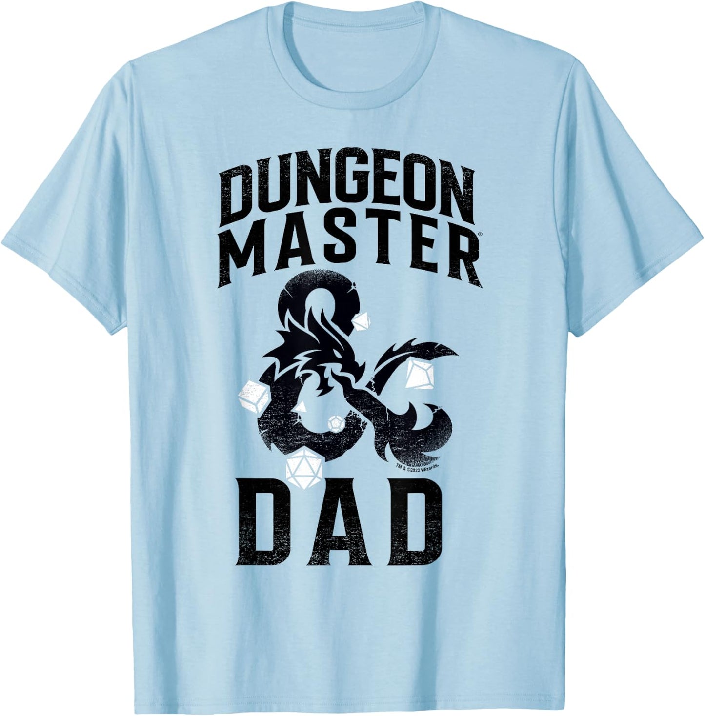 Dungeons & Dragons Father's Day Daddy Dungeon Master T-Shirt - T-Shirt | Light Blue