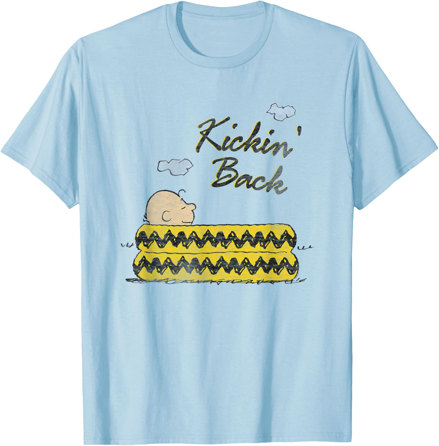 Peanuts Kickin' Back Charlie Brown T-Shirt - T-Shirt | Light Blue