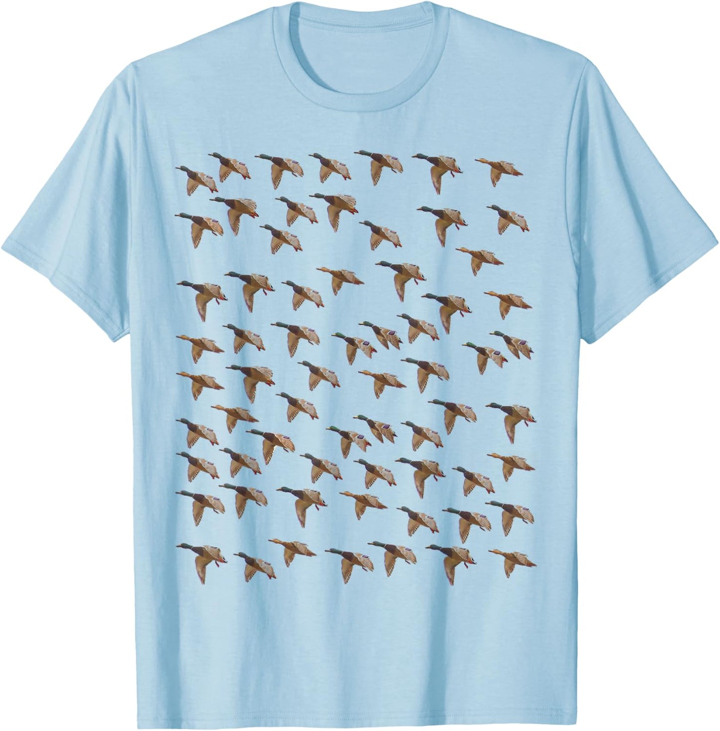 Big Group - Duck Hunting Shirt by Committed Waterfowl T-Shirt - T-Shirt | Light Blue