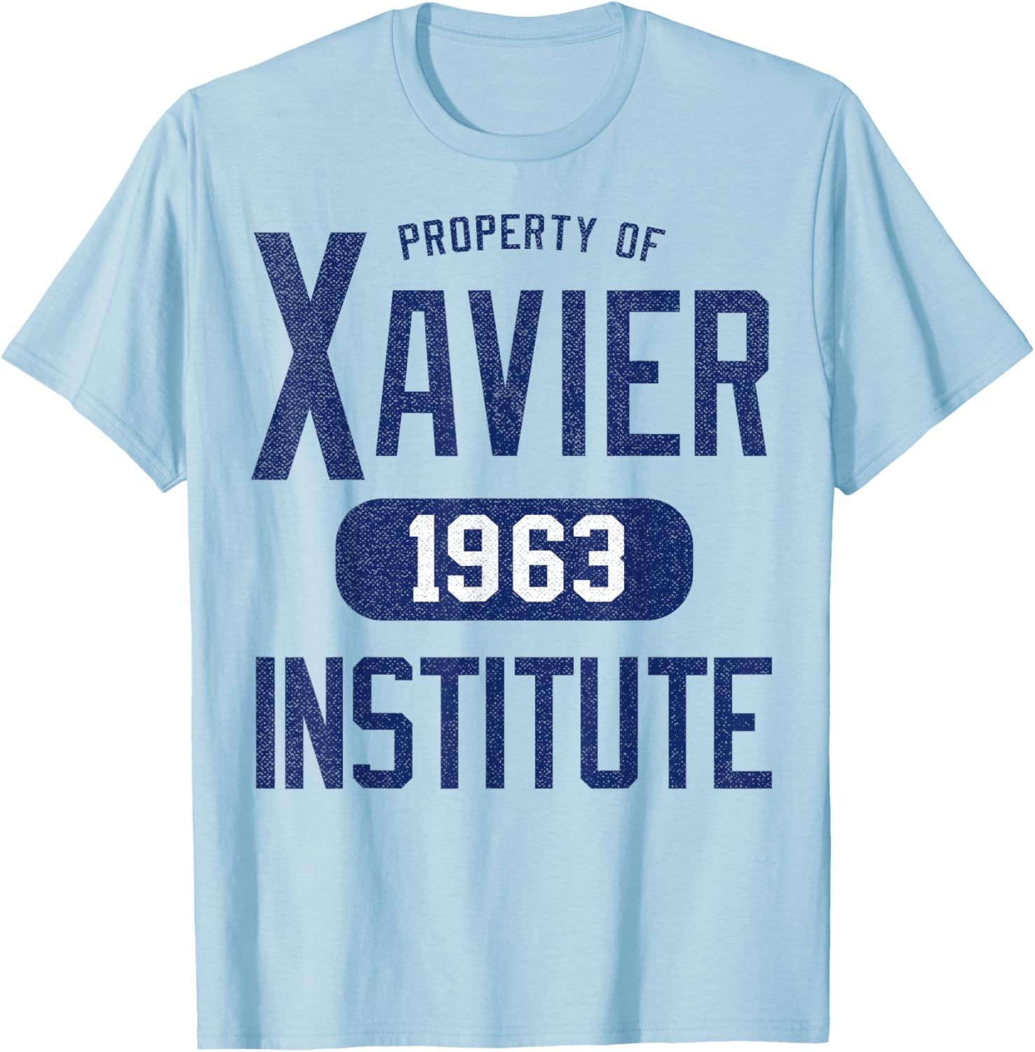 Marvel X-Men Xavier Institute 1963 Campus Property T-Shirt - T-Shirt | Light Blue