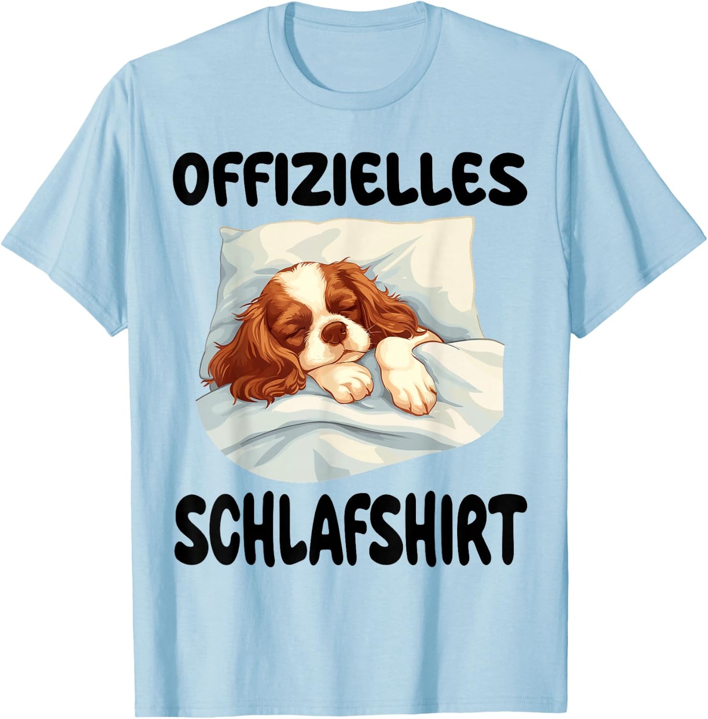 Lustiges Cavalier King Charles Spaniel Hund Offizielles T-Shirt - T-Shirt | Light Blue