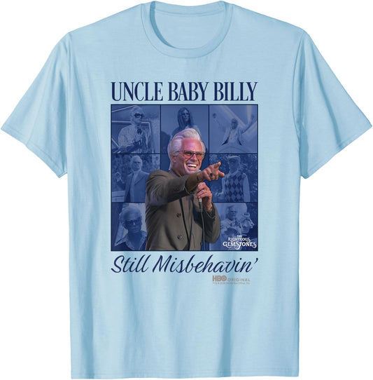 Righteous Gemstones Uncle Baby Billy Officially Licensed T-Shirt - T-Shirt | Light Blue