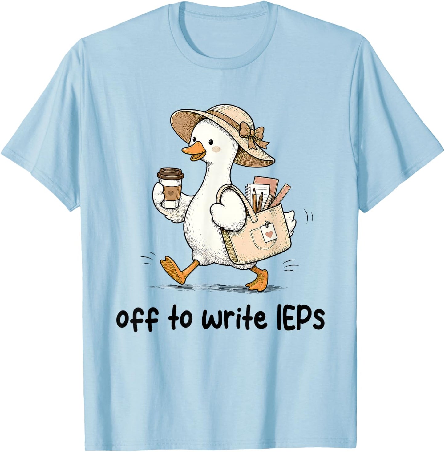 Funny Goose Special Education SPED Teacher Back to School T-Shirt - T-Shirt | Light Blue