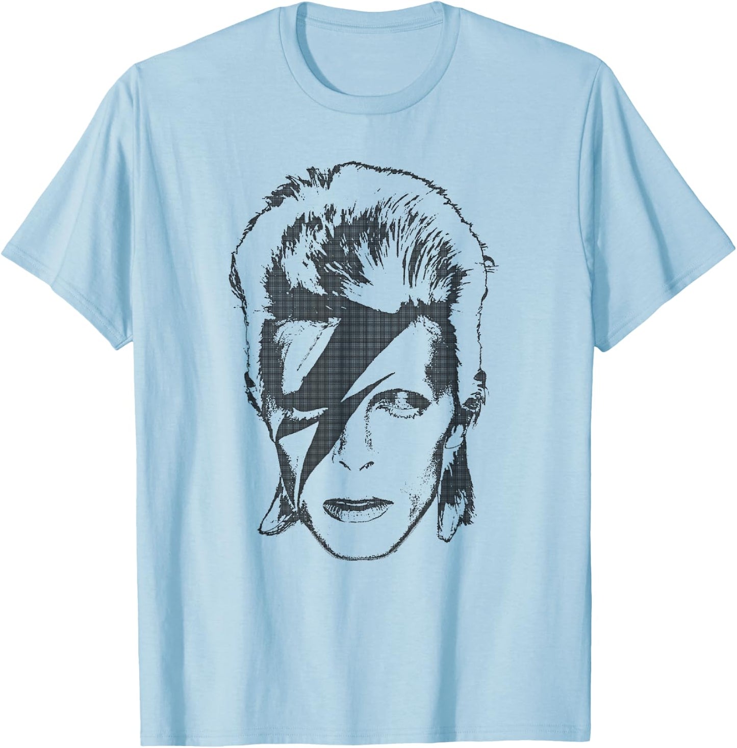 David Bowie - Lightning T-Shirt - T-Shirt | Light Blue