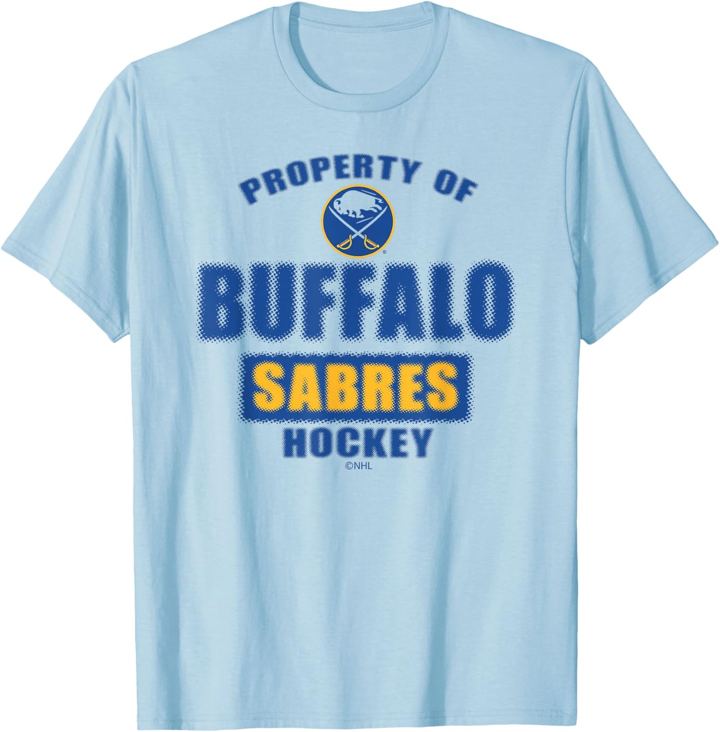 Buffalo Sabres Property White Officially Licensed T-Shirt - T-Shirt | Light Blue