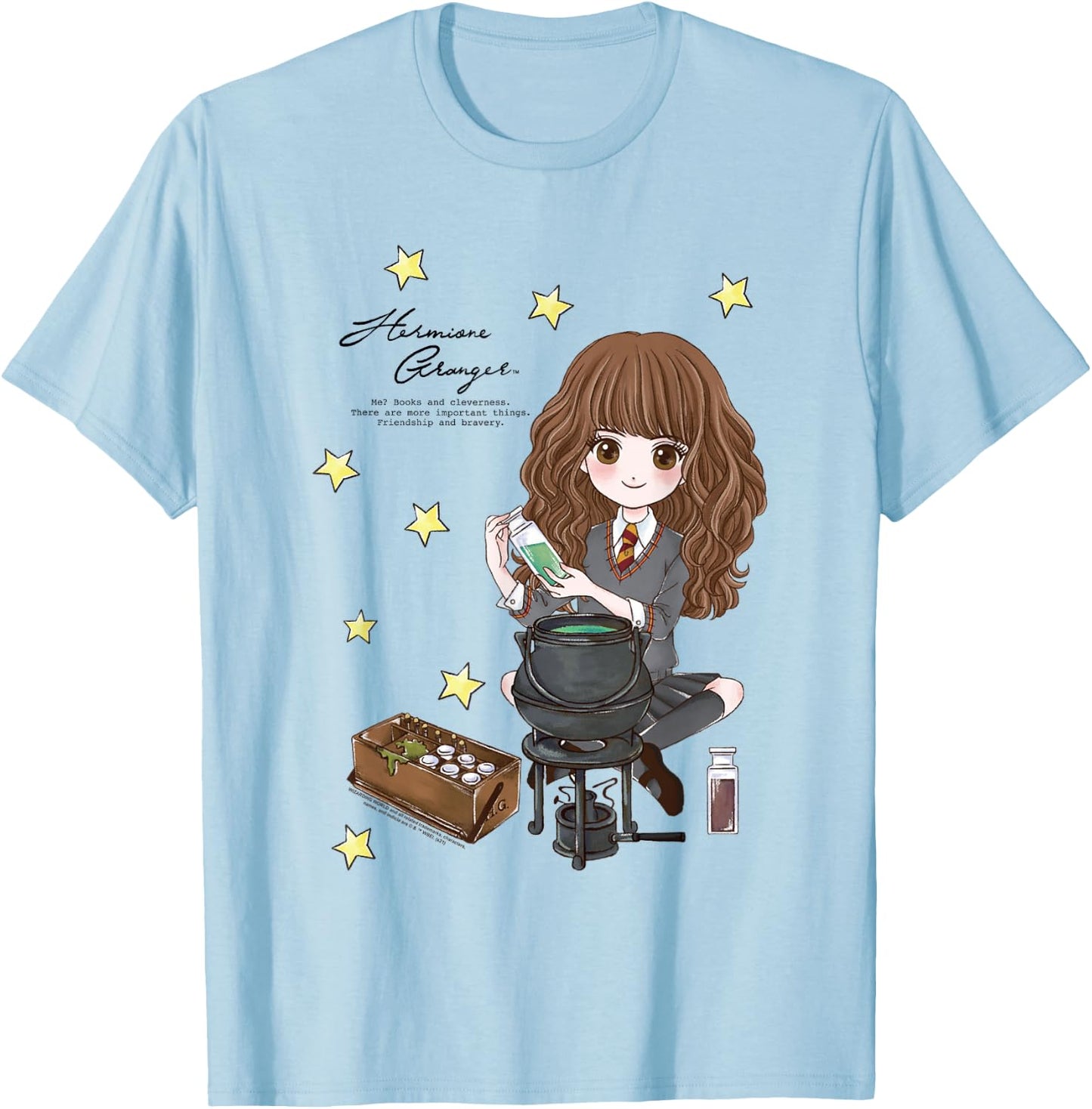 Harry Potter Hermione Granger Quote and Stars T-Shirt - T-Shirt | Light Blue