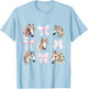 Coquette Horse Riding Wild Flowers Horse Lover T-Shirt - T-Shirt | Light Blue