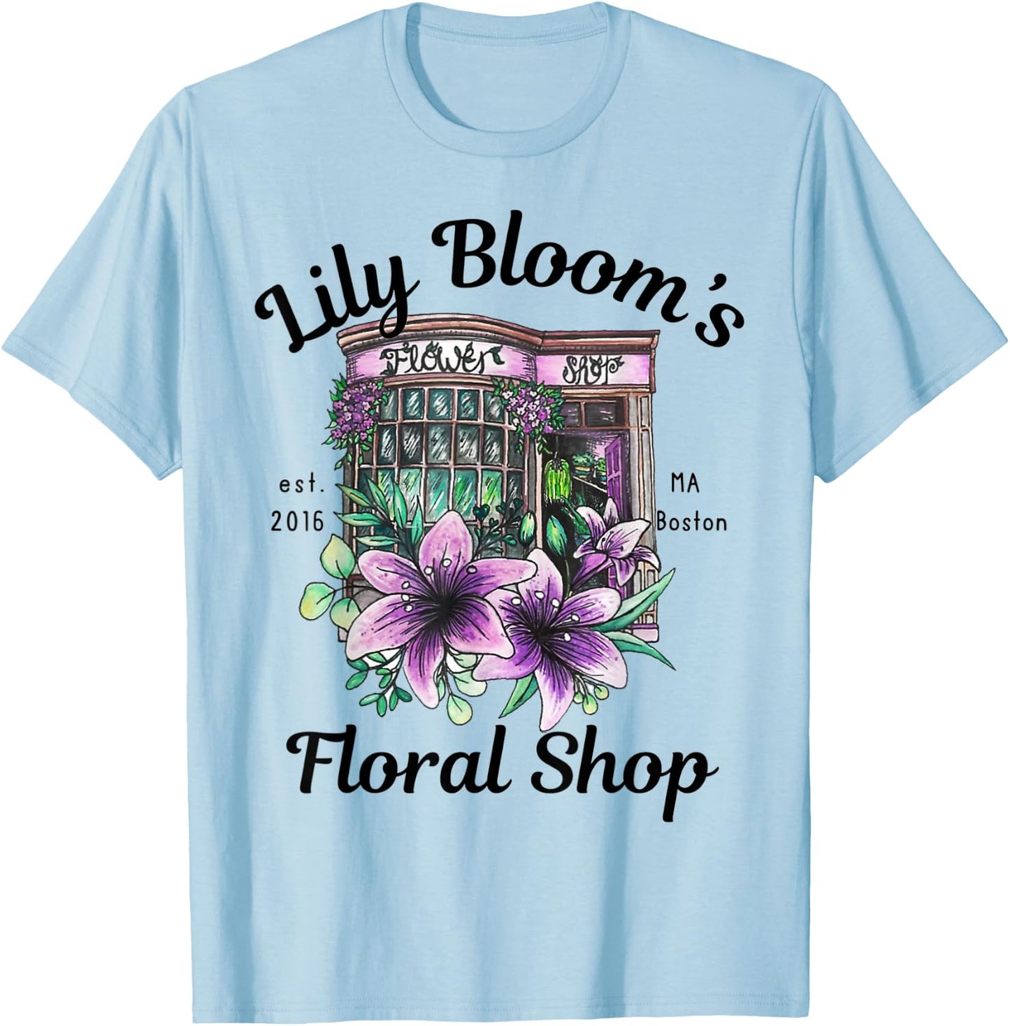 Lily Blooms Floral Shop It-Starts-With Us Bookish T-Shirt - T-Shirt | Light Blue