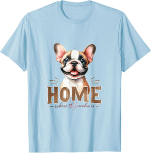 Funny & Cute Frenchie Dog - French Bulldog T-Shirt - T-Shirt | Light Blue