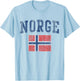 Norge Flag Norway Norwegian Home Love Family T-Shirt - T-Shirt | Light Blue