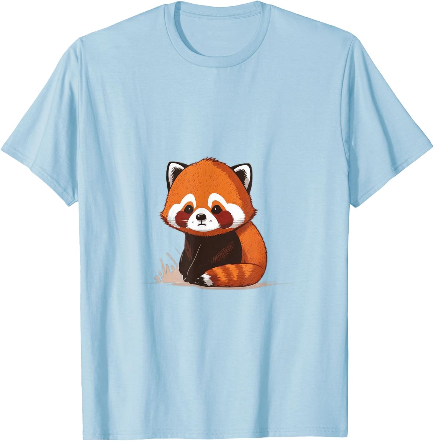 Cool Cute Funny Red Panda T-Shirt - T-Shirt | Light Blue