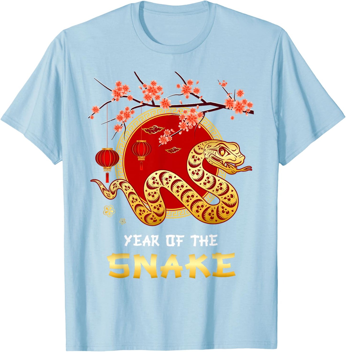 Year of The Snake 2025 Lunar New Year Chinese New Year 2025 T-Shirt - T-Shirt | Light Blue
