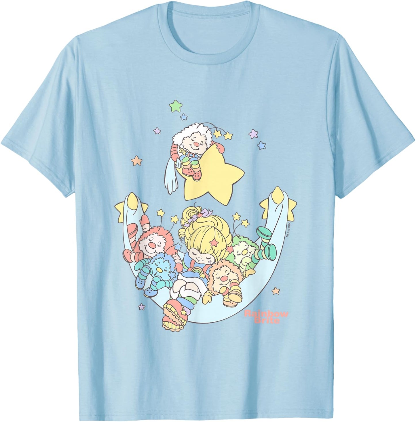 Rainbow Brite Sleeping Sprites Vintage T-Shirt - T-Shirt | Light Blue