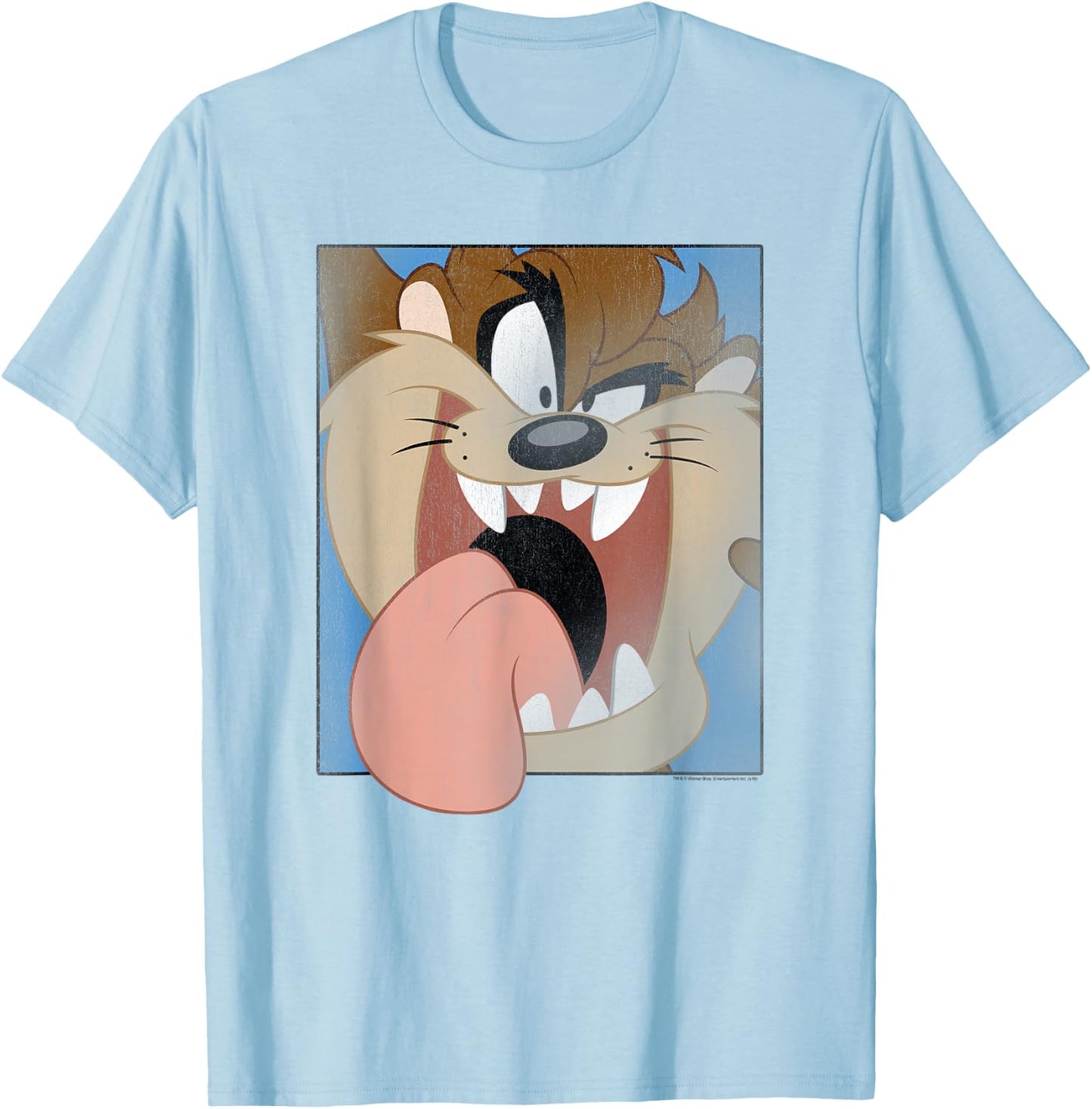 Looney Tunes Taz Closeup T-Shirt - T-Shirt | Light Blue