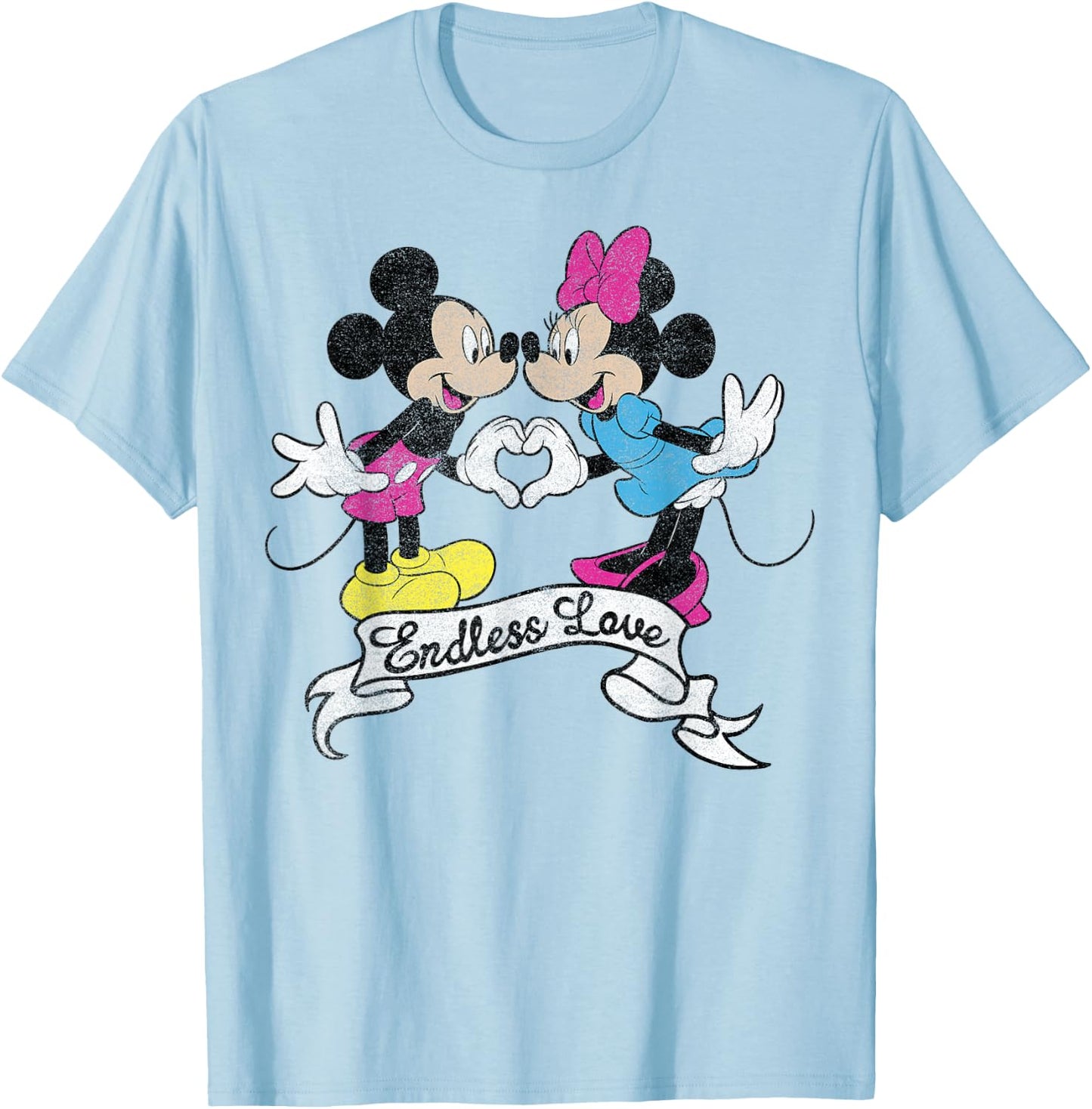 Disney Valentine's Day Mickey & Minnie Endless Love T-Shirt - T-Shirt | Light Blue