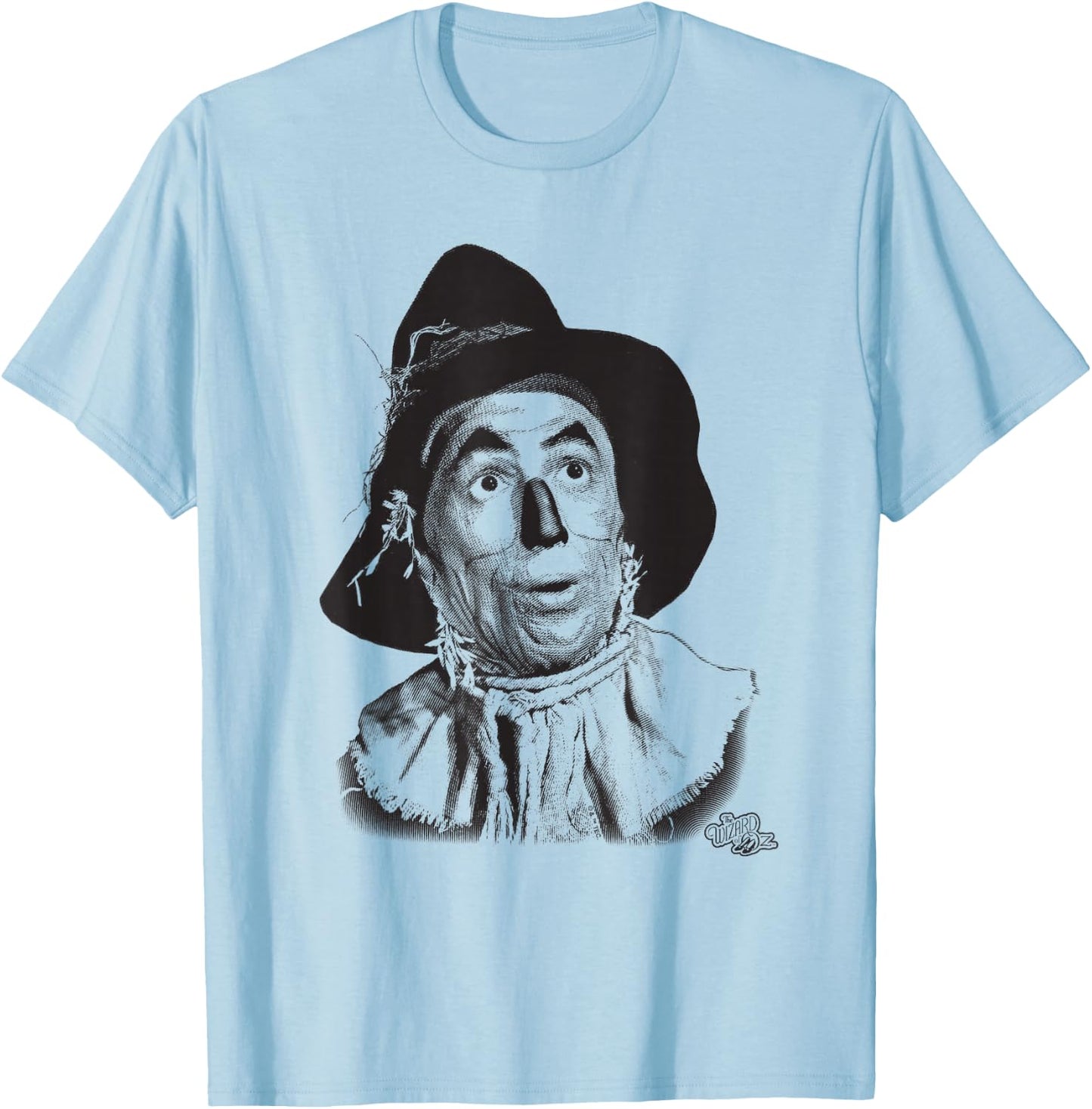 The Wizard of Oz Scarecrow Headshot T-Shirt - T-Shirt | Light Blue