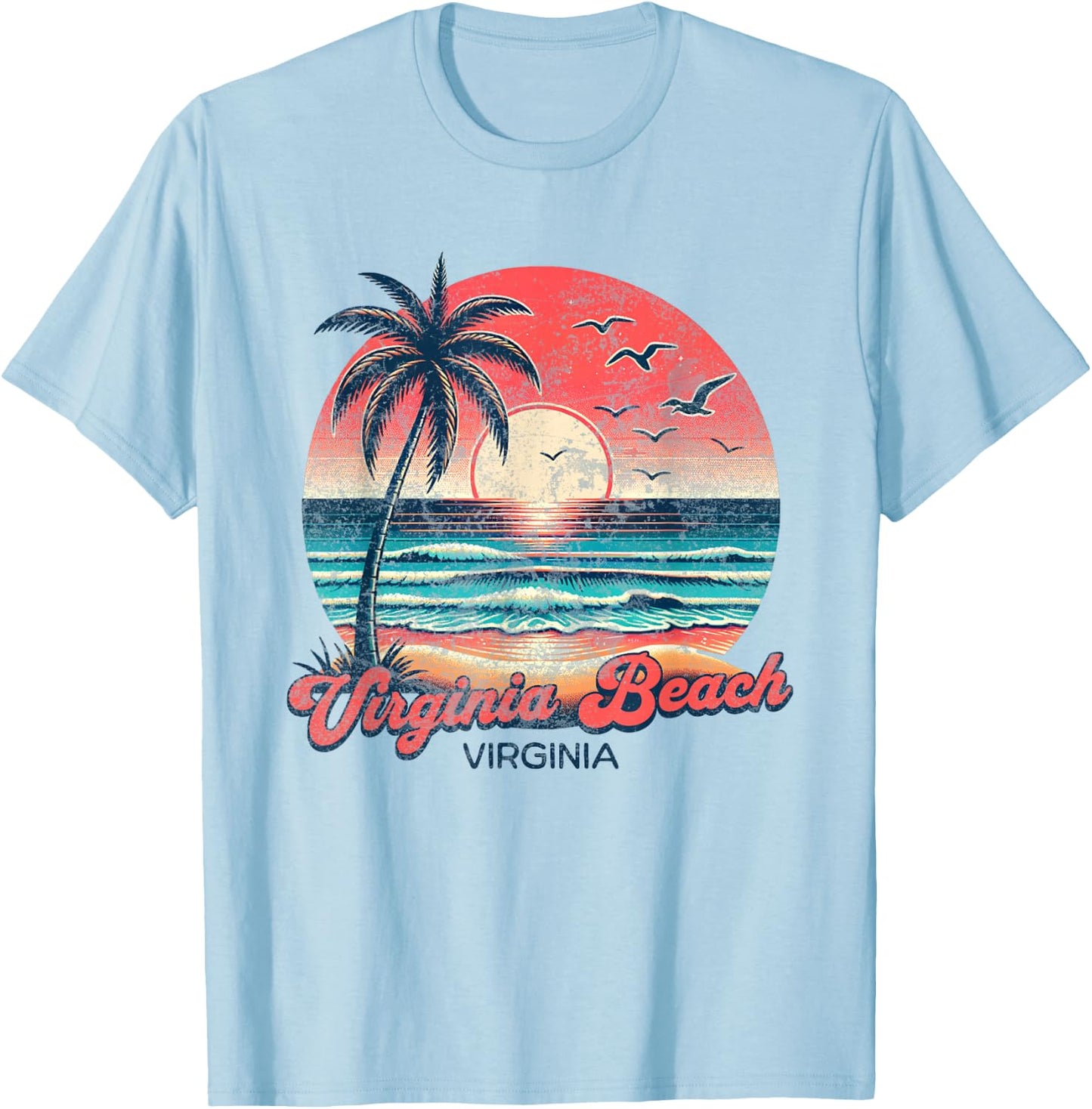 Virginia Beach T-Shirt - T-Shirt | Light Blue