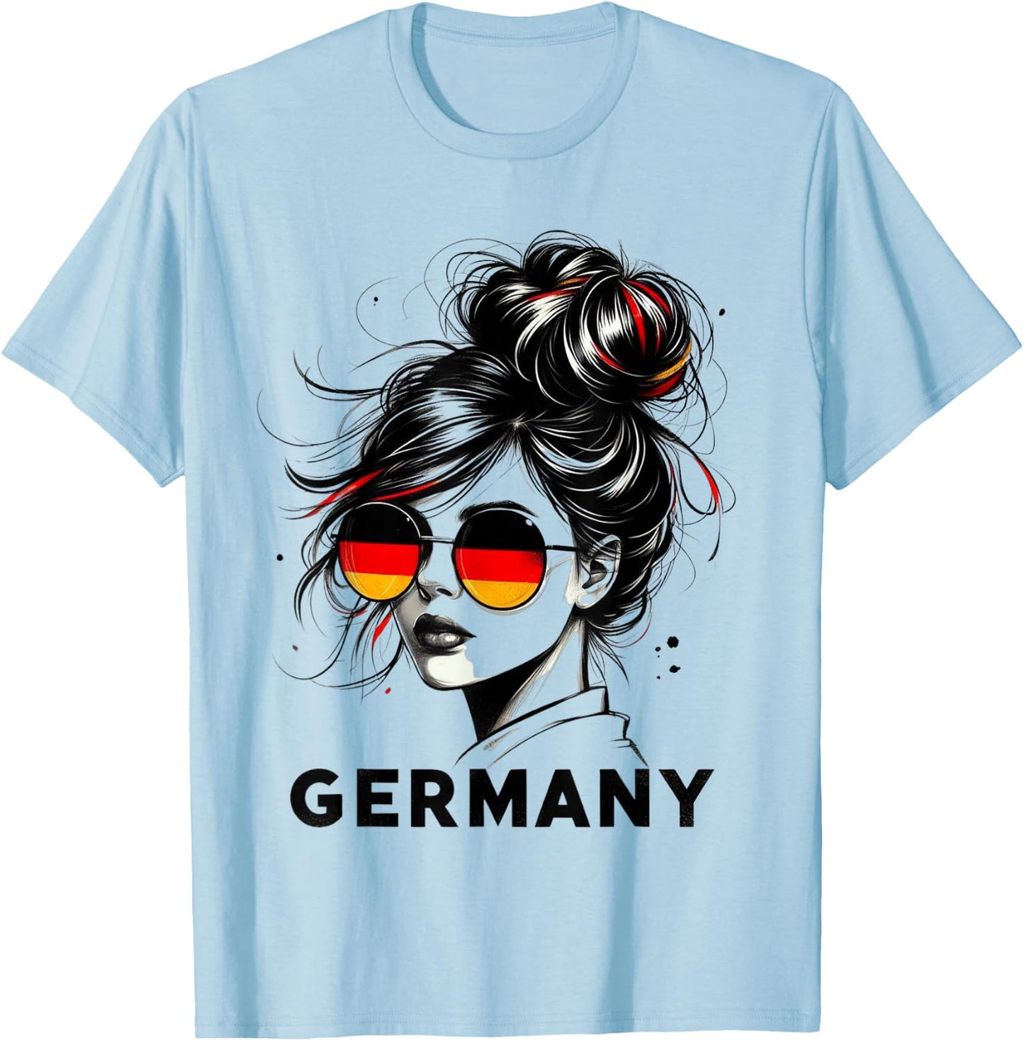 Germany for Girls Germany Flag Germany , gray T-Shirt - T-Shirt | Light Blue