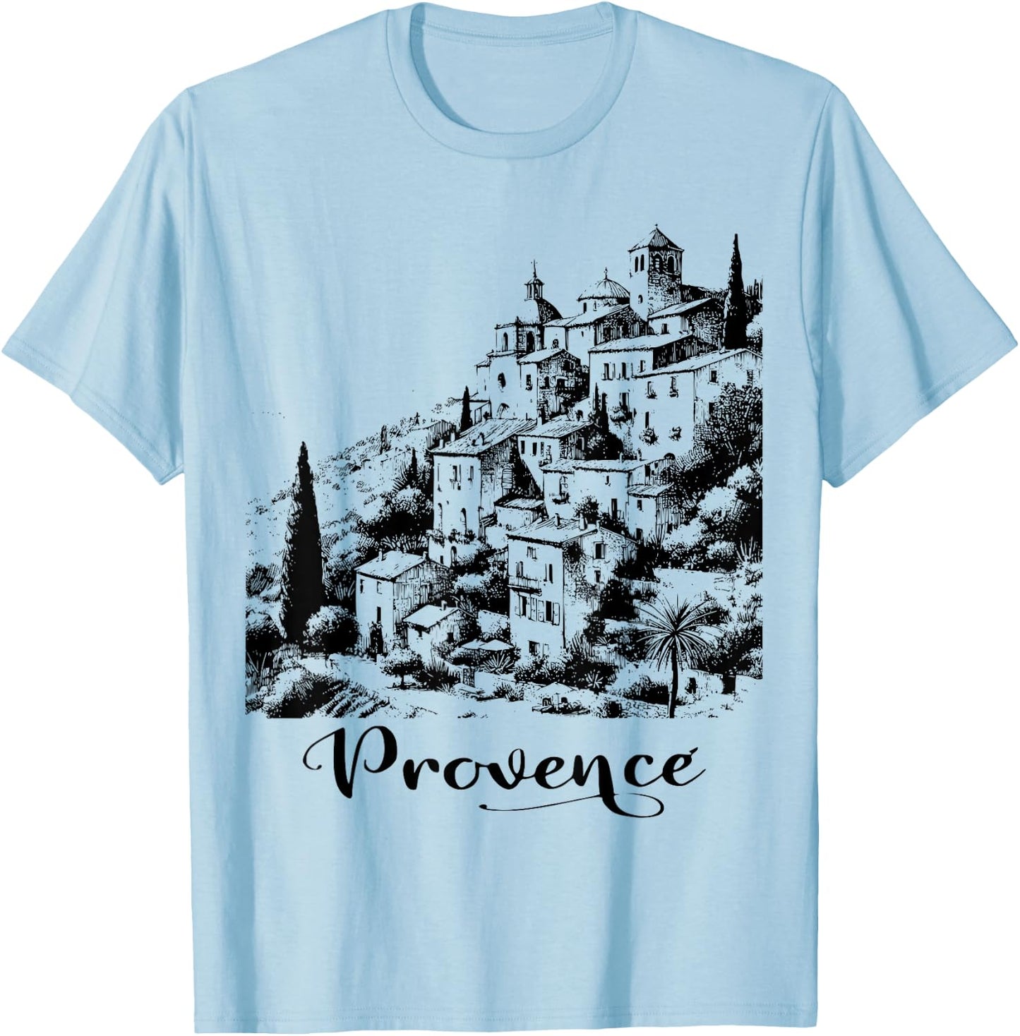 Provence , grey, S T-Shirt - T-Shirt | Light Blue