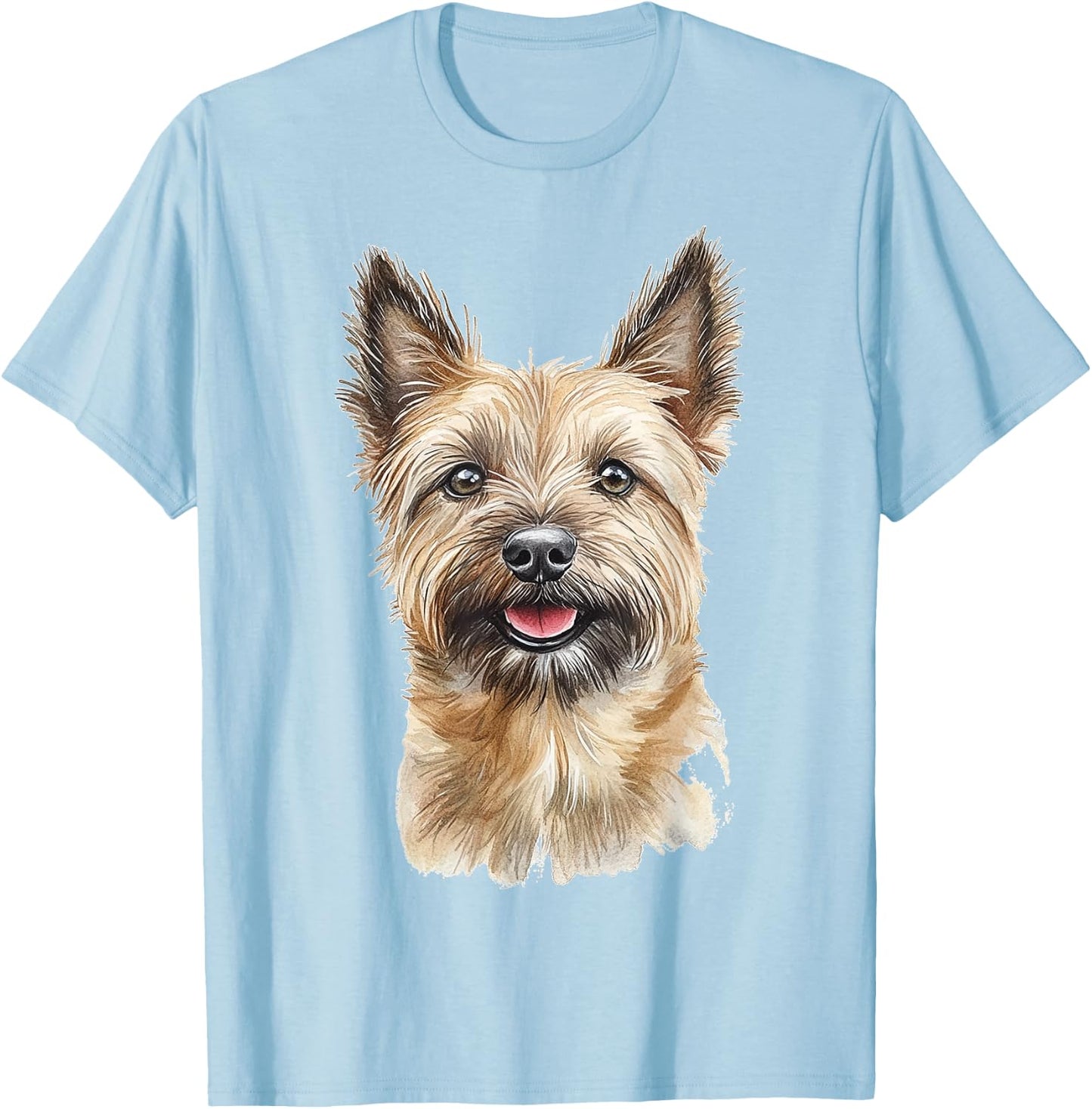 Cairn Terrier Dog Graphic Pet Artwork Cairn Terrier Men Women Kids T-Shirt - T-Shirt | Light Blue