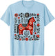 Dala Horse Swedish Heritage Sweden Nordic Scandinavian T-Shirt - T-Shirt | Light Blue