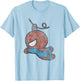 Marvel Kawaii Chibi Spider-Man Swinging To Fight Distressed T-Shirt - T-Shirt | Light Blue