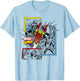 Marvel Comics Iron Man Classic Retro Panels Graphic T-Shirt - T-Shirt | Light Blue
