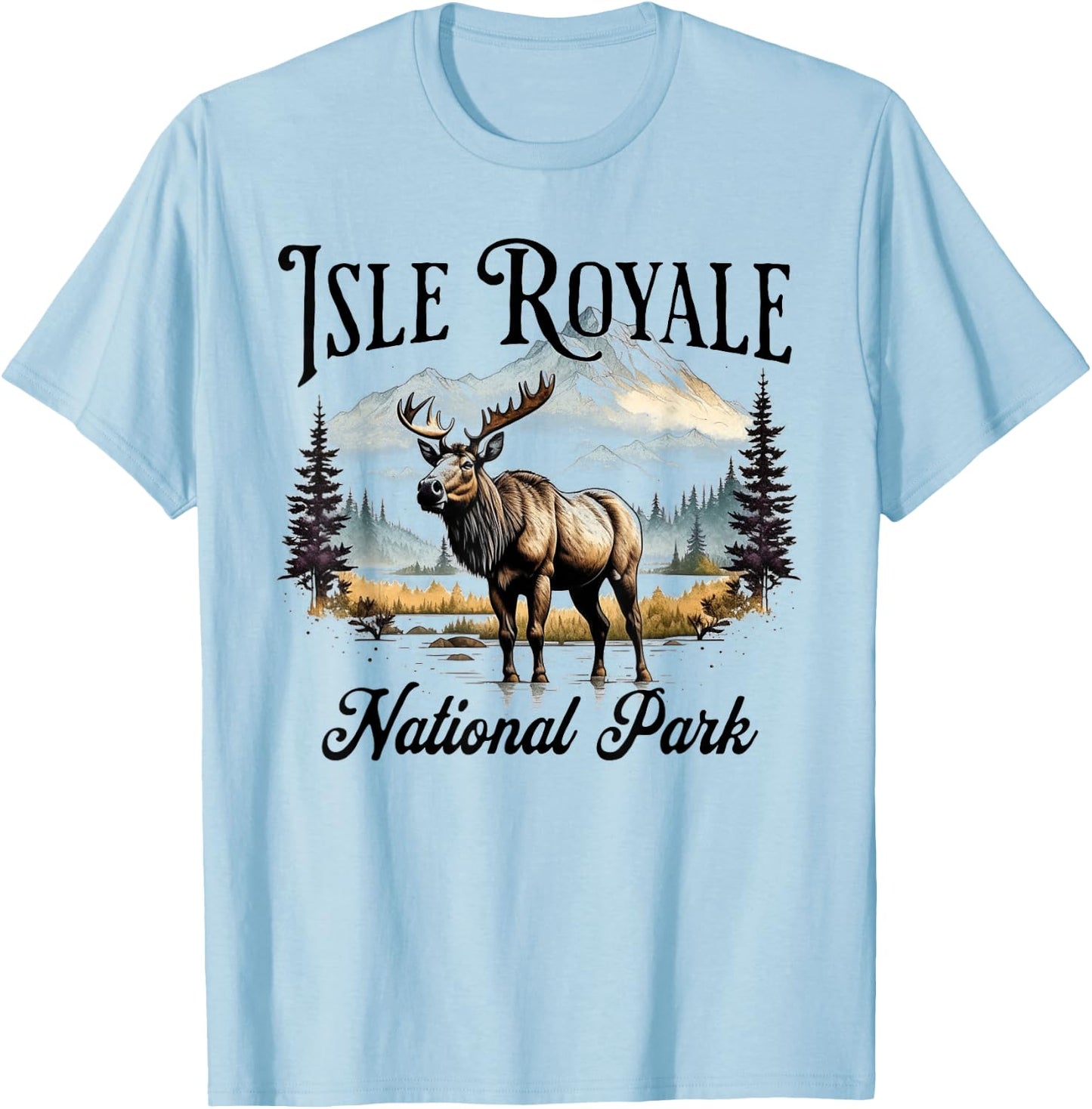 Isle Royale National Park T-Shirt - T-Shirt | Light Blue