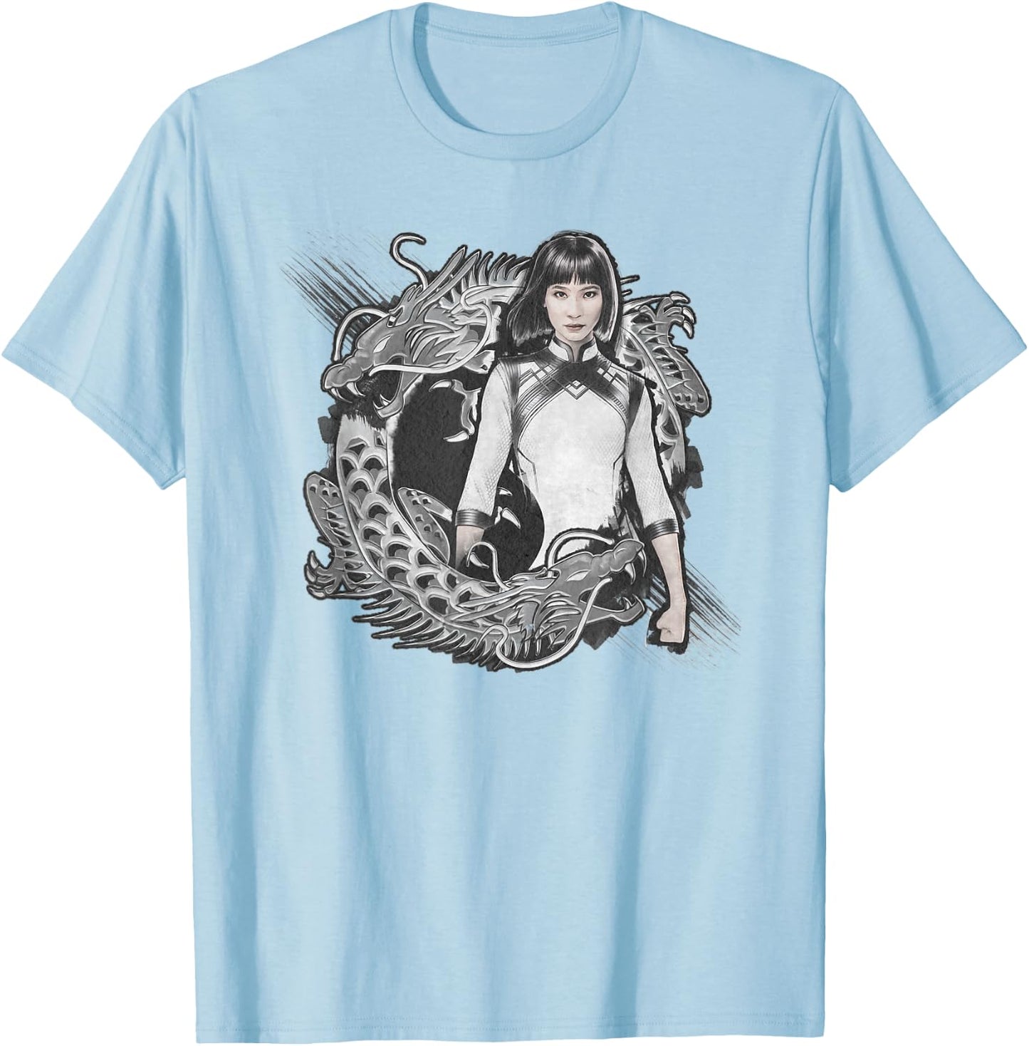 Marvel Shang-Chi Xialing Dragon T-Shirt - T-Shirt | Light Blue
