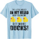 The Little Voices In My Head Keep Telling Me Get More Ducks T-Shirt - T-Shirt | Light Blue