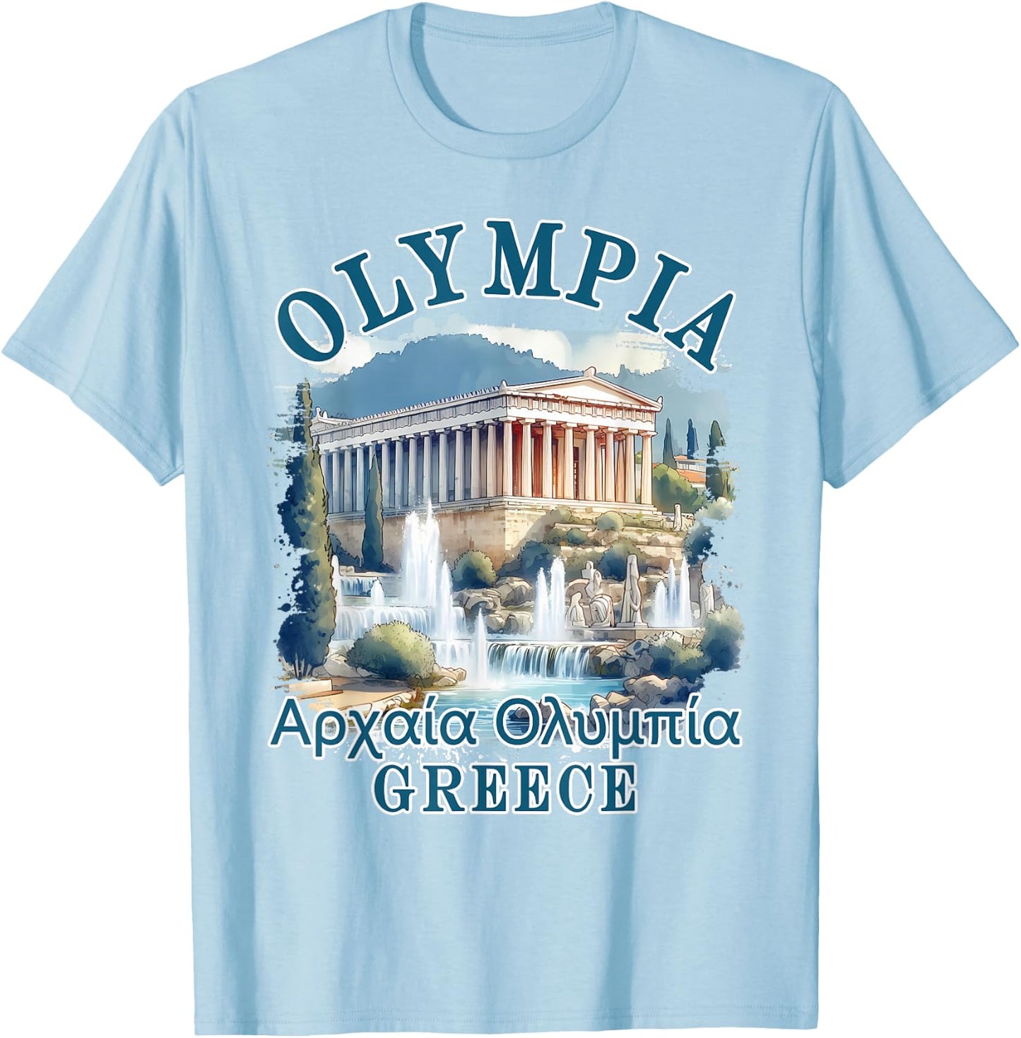 Olympia Greece Traveling Olympia Trip Meet Me In Olympia T-Shirt - T-Shirt | Light Blue