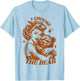I Choose The Bear Vintage Retro T-Shirt - T-Shirt | Light Blue