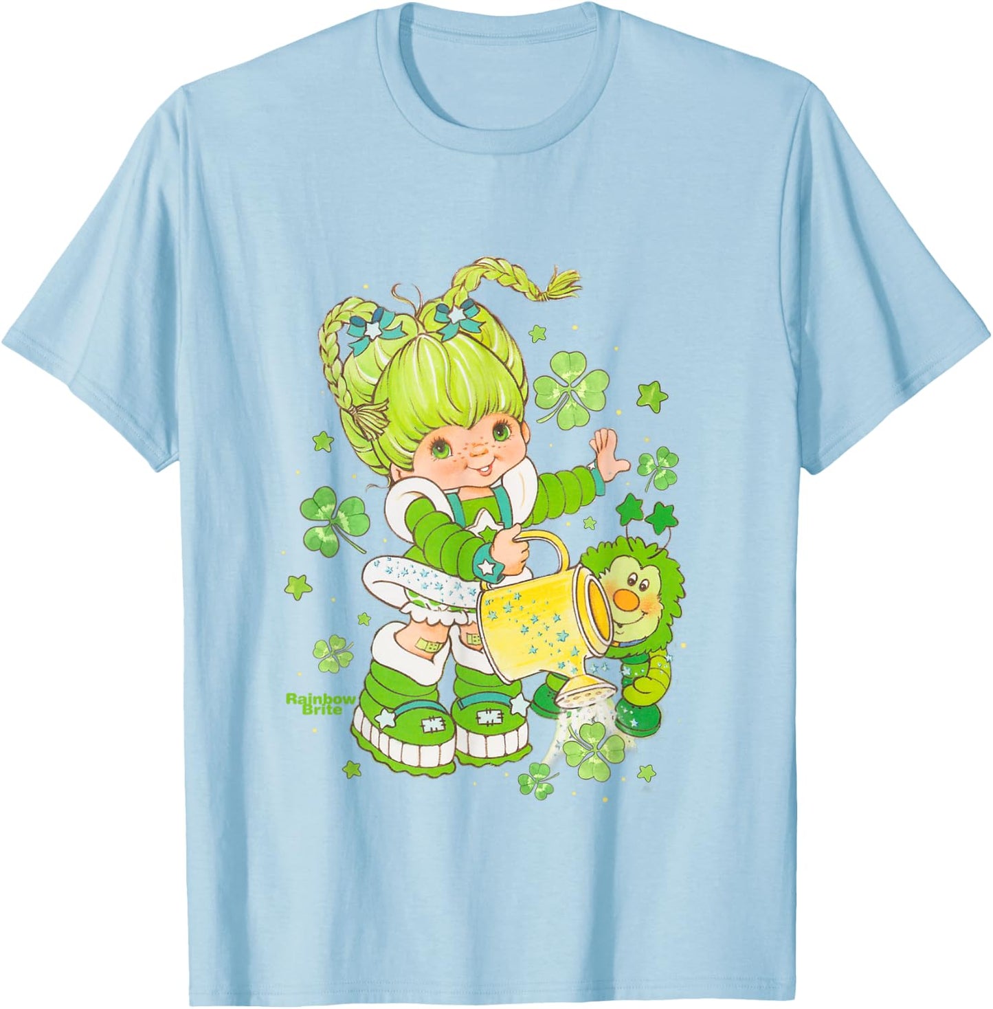 Rainbow Brite St. Patrick's Day Patty O'Green & Sprite T-Shirt - T-Shirt | Light Blue