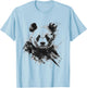 Panda Animal Print Zoo Dessin Illustration Peinture Panda T-Shirt - T-Shirt | Light Blue