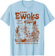 Star Wars Camp Ewoks Wicket Kneesaa Vintage Style Distressed T-Shirt - T-Shirt | Light Blue