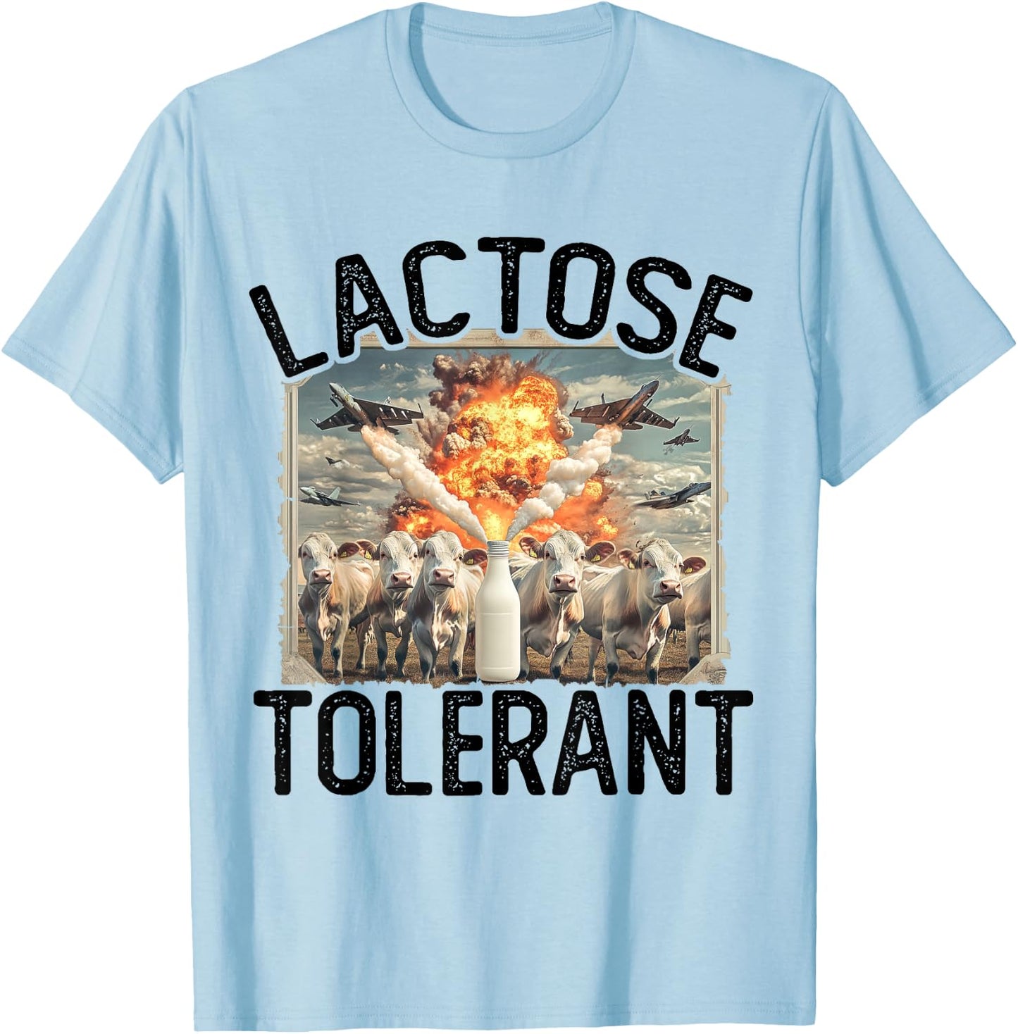 Lactose Tolerant | Milk Lover | Pro Dairy T-Shirt - T-Shirt | Light Blue