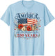 USA 250 Years America God Shed His Grace On Thee 4th of July T-Shirt - T-Shirt | Light Blue