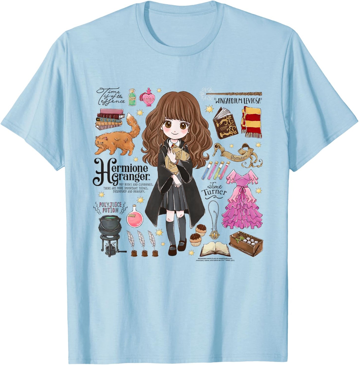 Harry Potter Everything That is Hermione Granger T-Shirt - T-Shirt | Light Blue