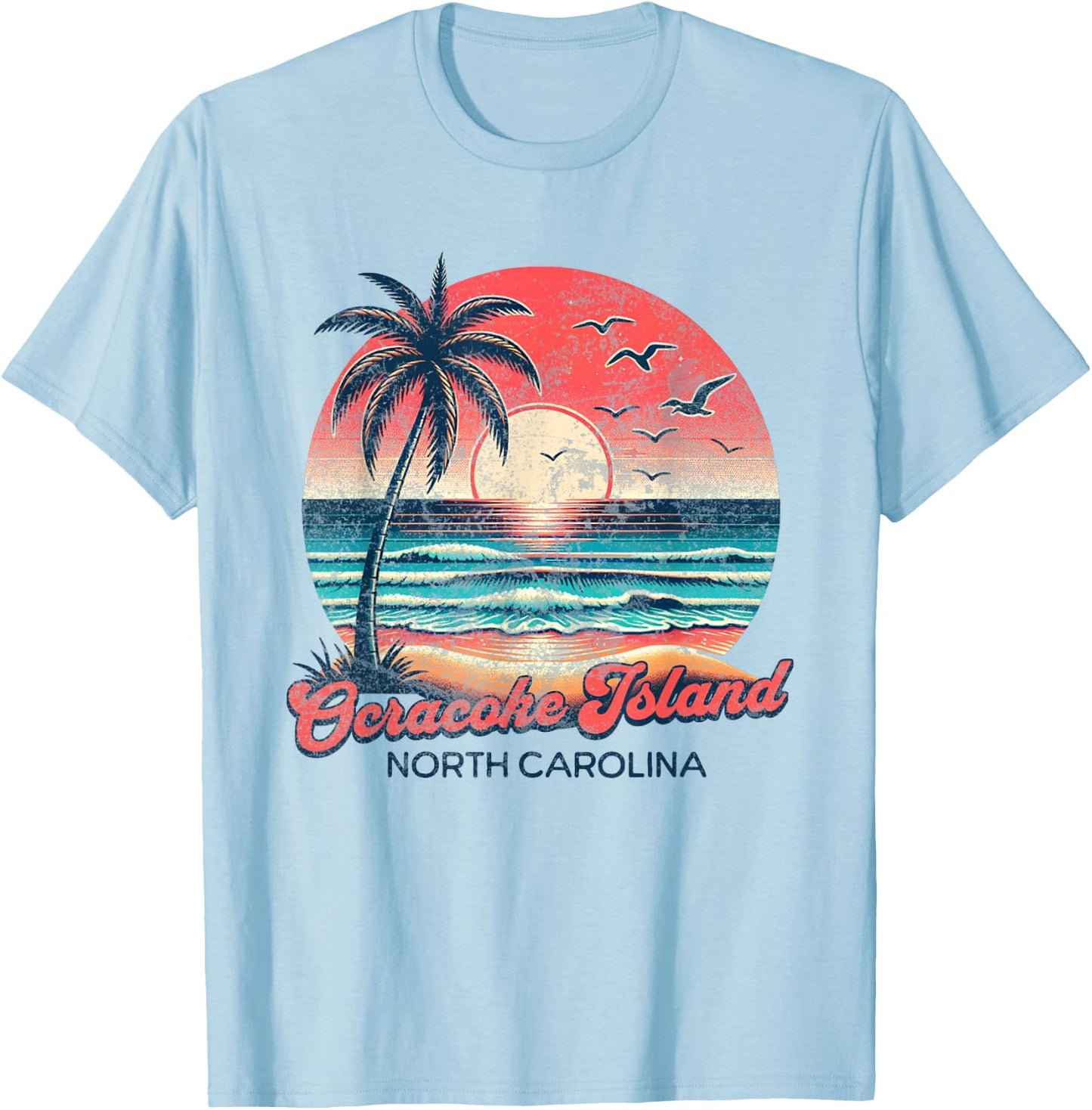 Ocracoke Island T-Shirt - T-Shirt | Light Blue