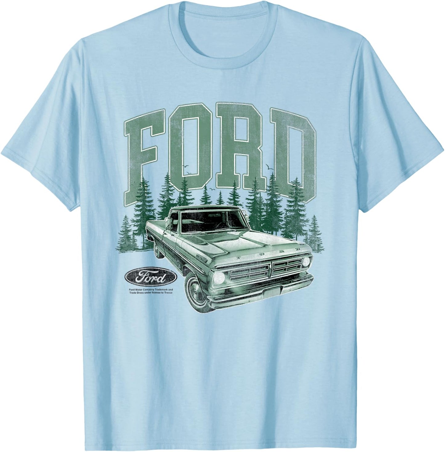 Ford Trucks F150 Pickup Forest T-Shirt - T-Shirt | Light Blue