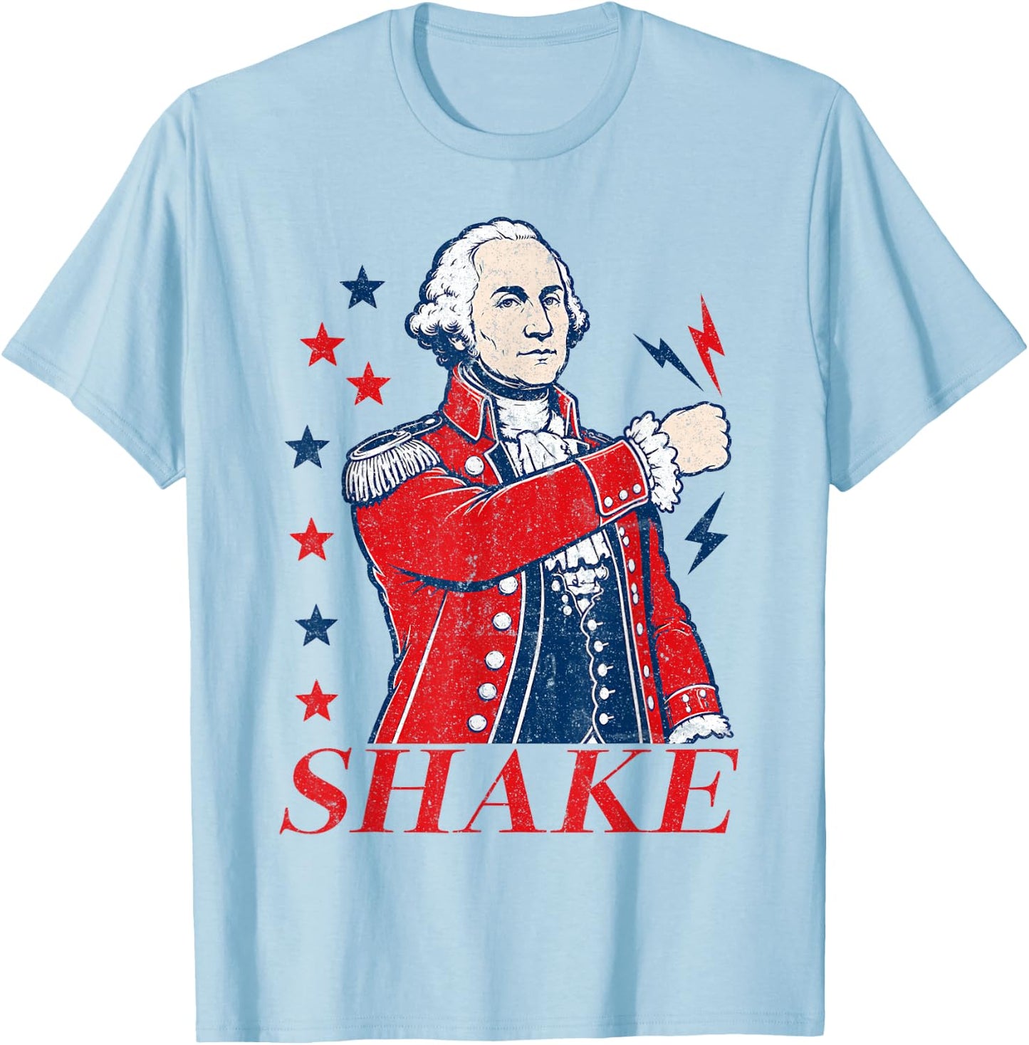 Funny Shake and Bake 4th of July Couple Matching T-Shirt - T-Shirt | Light Blue
