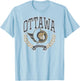 Ottawa Senators Vintage Victory Red Officially Licensed T-Shirt - T-Shirt | Light Blue