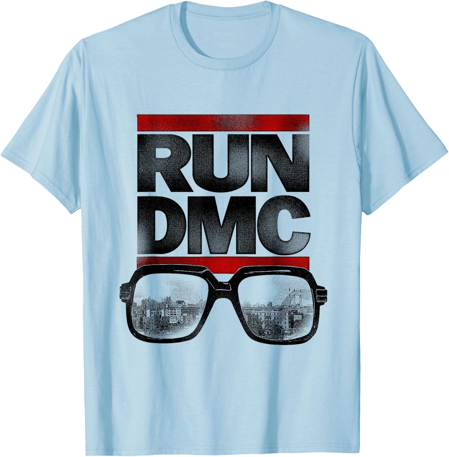 Run DMC Glasses T-Shirt - T-Shirt | Light Blue