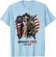 1776-2026 Patriotic Soldier American Flag 250 Years T-Shirt - T-Shirt | Light Blue