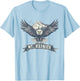 Mount Rainier - US National Park Vintage Men Women Retro T-Shirt - T-Shirt | Light Blue