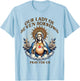 Blessed Virgin Mary Catholic Faith Our Lady Of Seven Sorrows T-Shirt - T-Shirt | Light Blue