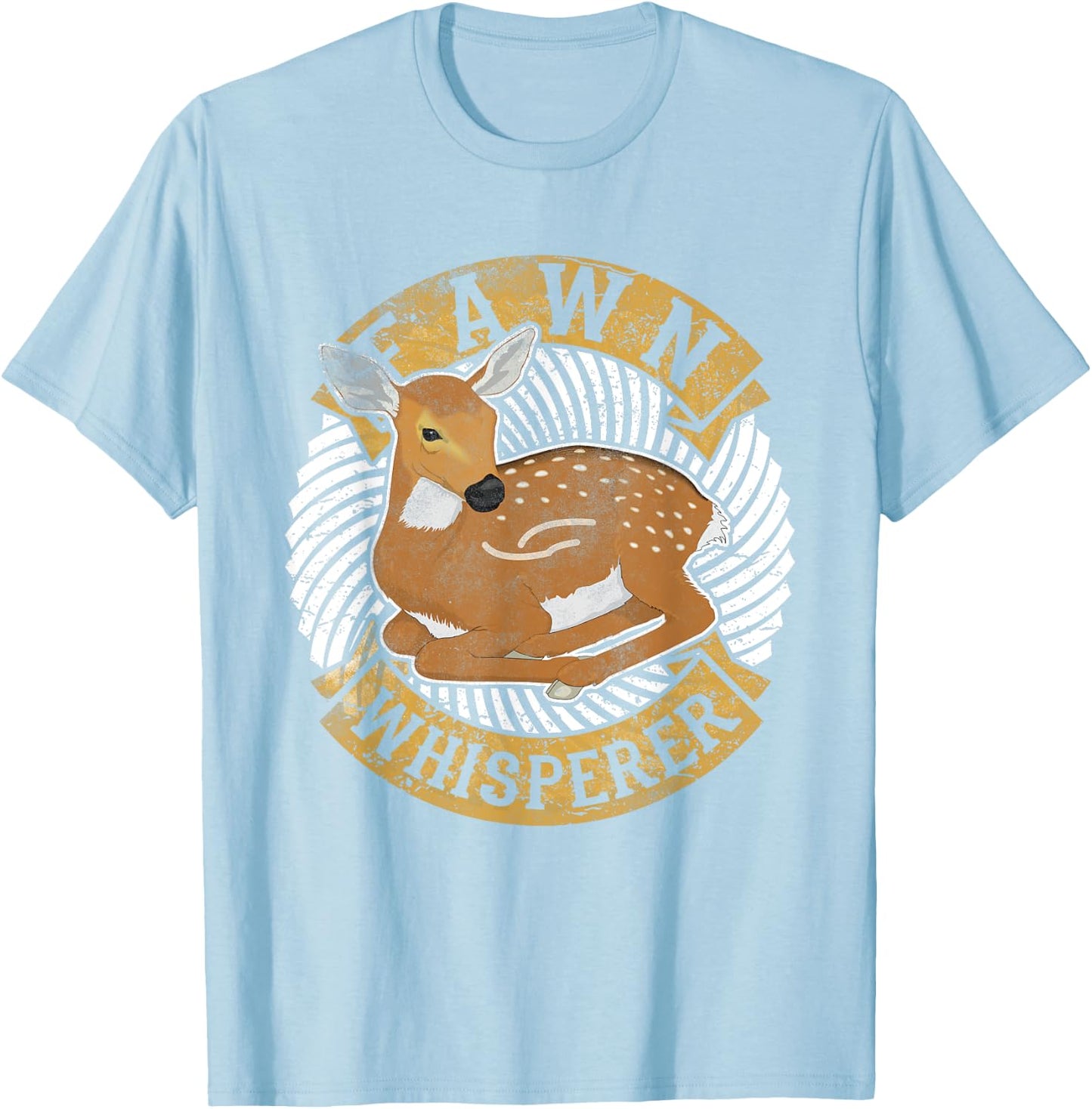Fawn Whisperer Costume Roe Whitetail Deer Lover T-Shirt - T-Shirt | Light Blue