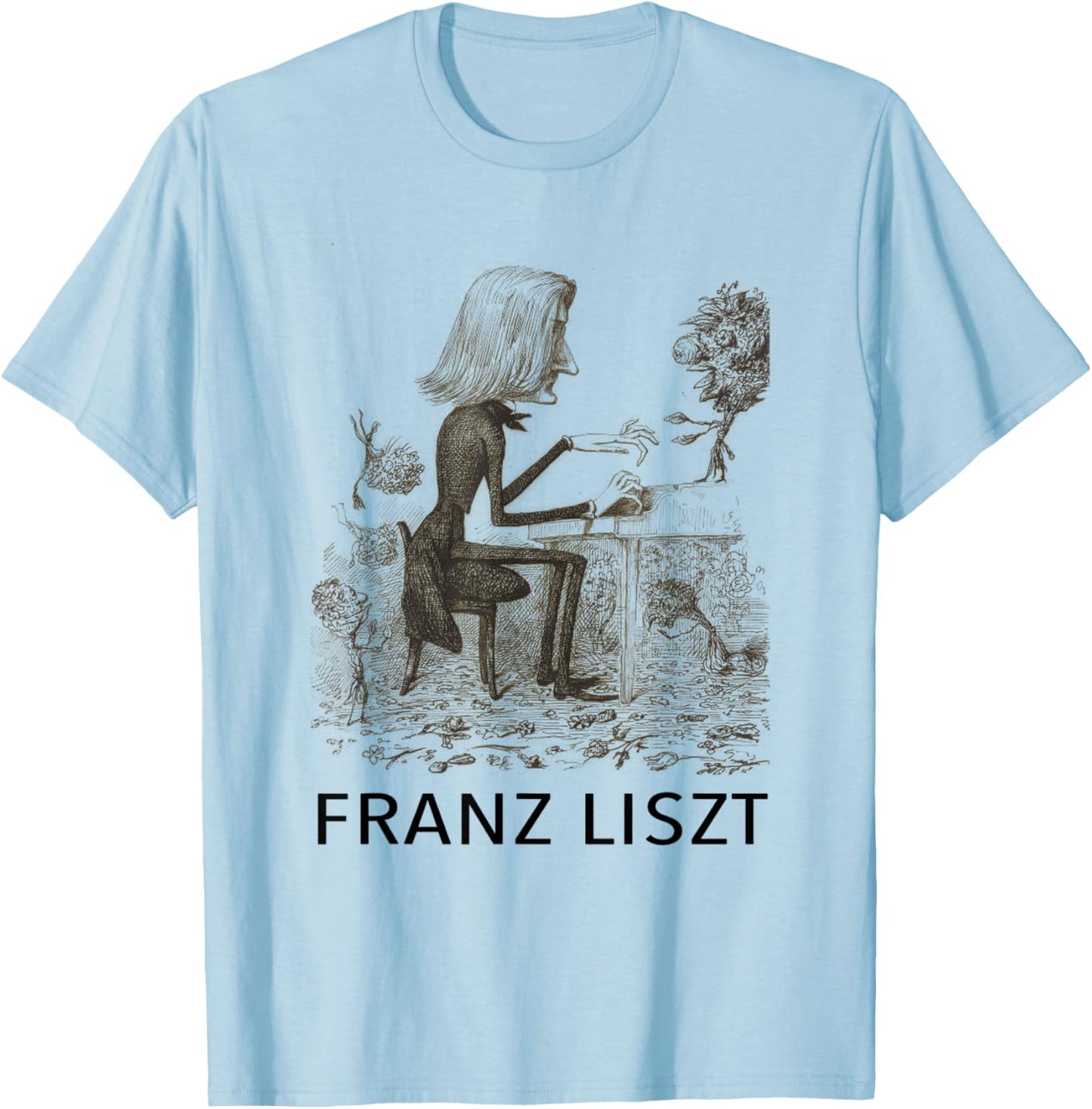 Franz Liszt T Shirt T-Shirt - T-Shirt | Light Blue